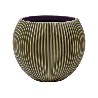Capi Kvetináč Nature Groove Special Vase Ball zelený 29x26 cm