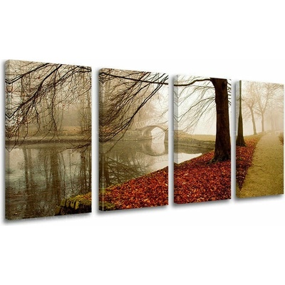 4dílný obraz na stěnu STROMY - 120x60 cm