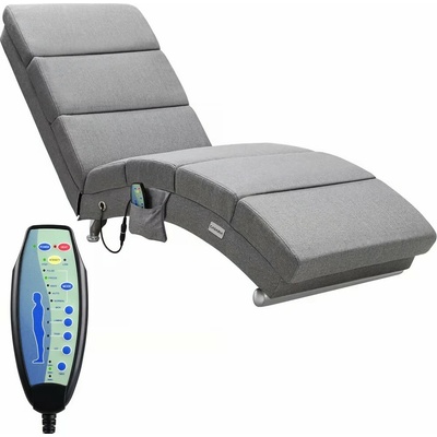 Casaria Londons masážní a vyhřívací funkcí 186×55×89cm šedá 107816 – Zbozi.Blesk.cz