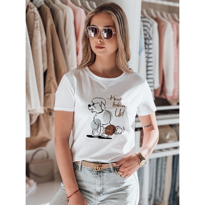 Dámske tričko LUMIFITU Dstreet RY2736 Biela