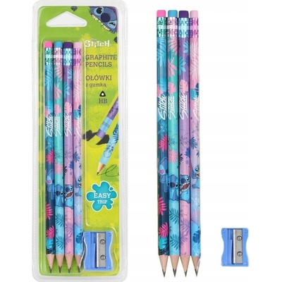 Coolpack Súprava ceruziek Stitch Blue 4 ks