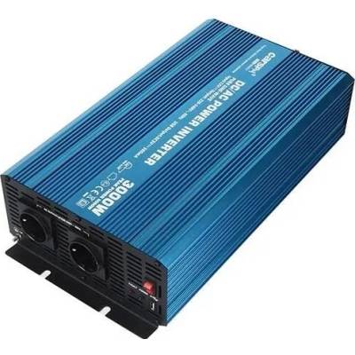Carspa P3000U-12 12V/230V USB 3000W, čistá sinusovka)