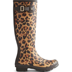 Hunter Boots Дамски гумени ботуши Hunter Boots Women's Original Tall Leopard Boot Wellington boots - Leopard Print / Chocolate Brown - размер 38 (EU) (131-0201-0113)