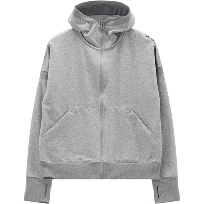 Jeanne Baret Дамско яке за тренировка Jeanne Baret Women's Verbena Hooded Jacket Training jacket - Grigio Mel. - размер 42 (EU) (103-2934-0114)