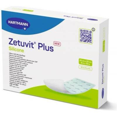 Zetuvit Plus Silicone hydropolymerové krytí 20 × 25 cm 10 ks