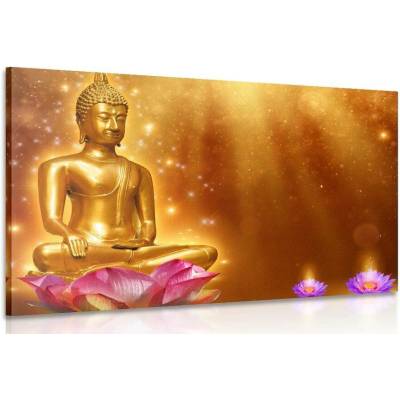 Obraz zlatý Budha - 40x30