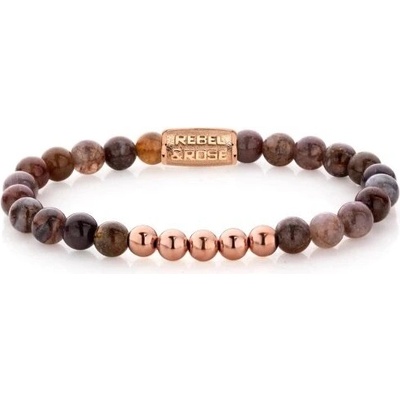 Rebel & Rose Unisex náramok Indian Spring 6 mm RR-60049-R-XS