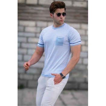 Madmext Мъжка тениска 9280 - Синя 303920 (303920_Синьо)