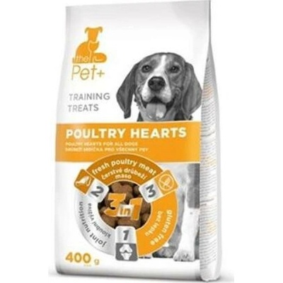 thePet+ Dog Poultry Hearts Training Treats 400g