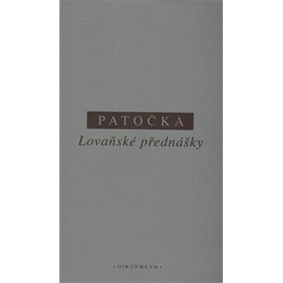 Lovaňské přednášky - Patočka Jan