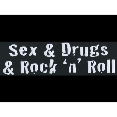 Zádovka SEX & DRUGS & ROCK´N´ROLL nápis