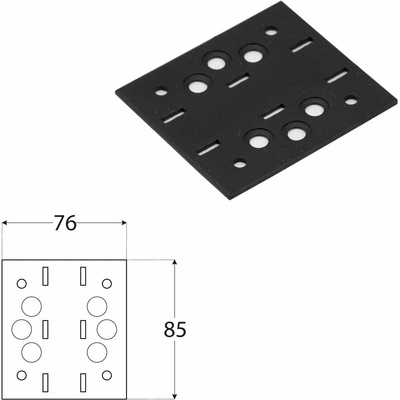 Domax SD spojka na stavbu pergol a hojdačiek SDLPA 1 - 76 x 85 x 2.5 mm 6 ks