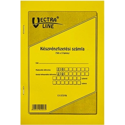VECTRALINE Отпечатана фактура за плащане в брой VECTRALINE A/5, състояща се от 50x3 листа с 1 ДДС B13-373/A/07 (B13-373/A/07)
