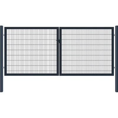 EKOfence Brána 2kr. OPTIM ZnPVC 3600x1500mm, antracit 13728