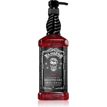 BANDIDO Shaving Gel гел за бръснене цвят Red 1000ml