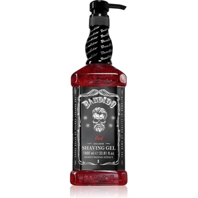 BANDIDO Shaving Gel гел за бръснене цвят Red 1000ml
