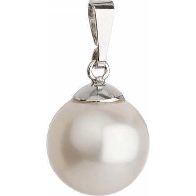 Pavona Stříbrný přívěsek s bílou kulatou Preciosa perlou 34151.1