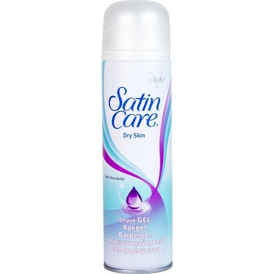 Gillette Satin Care Gel na holenie pre suchú pokožku s bambuckým maslom a glycerínom 200 ml