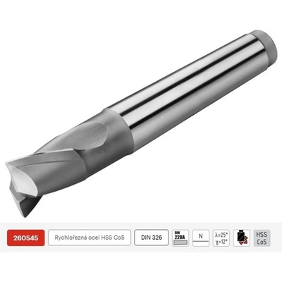 ZPS FN 260545.300 - Fréza na kov pr. 30 x 30/150 mm válcová čelní 2-břítá nesouměrná, upínání Morse 3, HSS-Co5