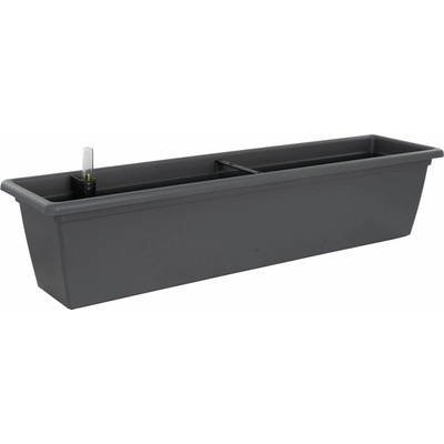 Plastkon Magnolia Smart Samozavlažovací hrantík, plast, antracit, 100 x 19,5 cm, 4111762007