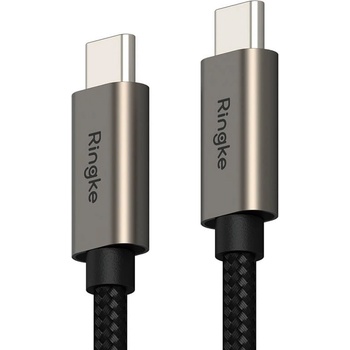 RINGKE USB-C Кабел, RINGKE USB-C to USB-C 60W 1m, Черен (8809961786068)