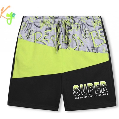 Kugo Chlapecké kraťasy MS1729 černo zelené