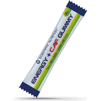 Scientiffic Nutrition Energetické gumové bonbony s kofeinem limetka a citron 3 x 10 g