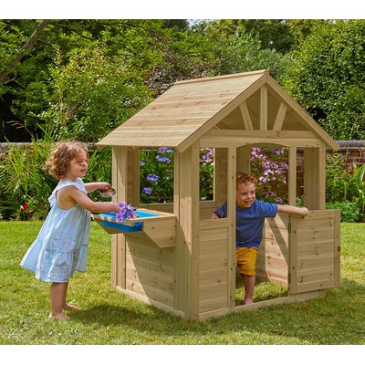 Zwerkules Cubby drevený detský domček na hranie, prírodná 96 x 137 x 138 cm ZW622U