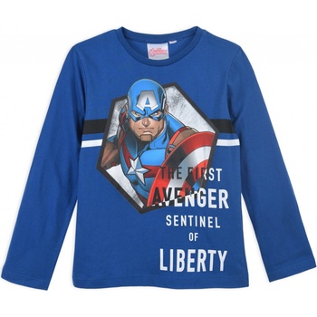Chlapčenské tričko Avengers First Avenger modré