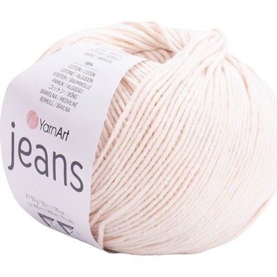 YARNART Jeans 05 Cream Плетива прежда (Jeans 05)