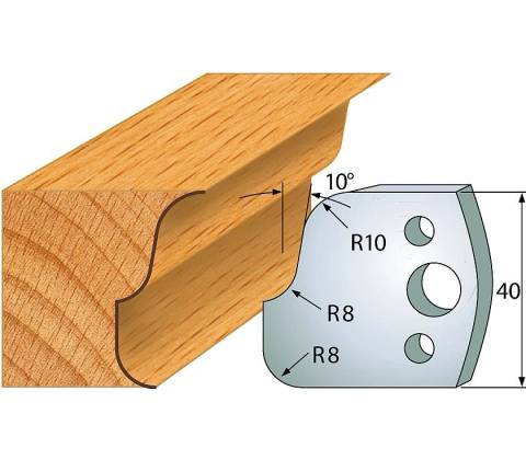 IGM profil 059 - pár nožů 40x4mm SP