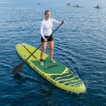 vidaXL SUP дъска с седалка 2 в 1 POSEIDON 305 x 76 x 15 cm Зелено (42039127)