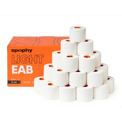 Spophy Light EAB Tape elastická adhezivní bandáž bílá 5 cm x 6,8 m 24 ks