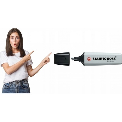 Stabilo Boss Original ST 70/194 pastelová sivá