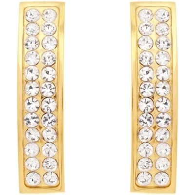 Oliver Weber Trblietavé pozlátené náušnice s kryštálmi Brava Lumiere 23227G