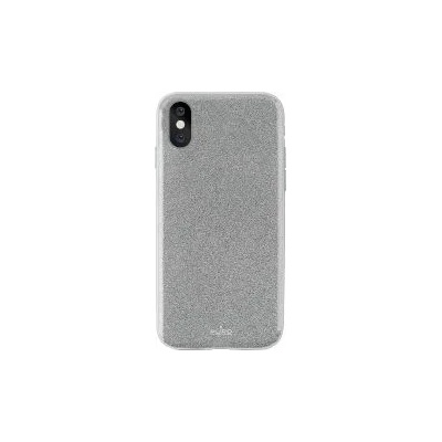 PURO Case Back Cover for iPhone X Glitter Silver