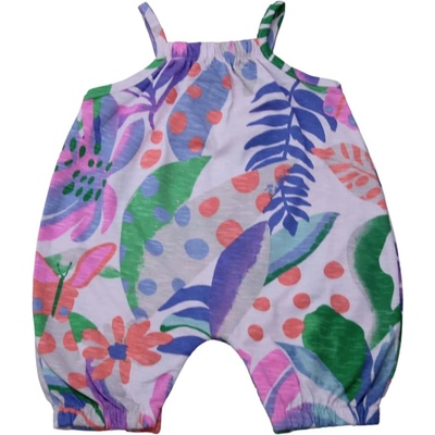 Hello World Sleeveless Romper - Multi