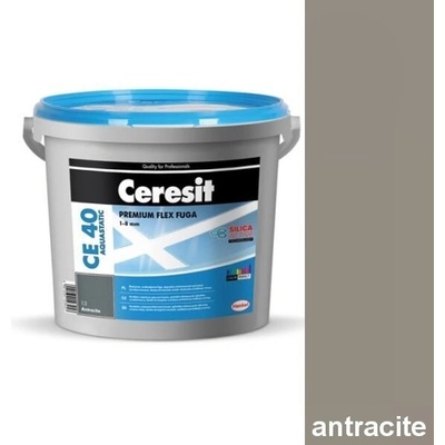 Ceresit CE 40 Antracite 13 Aquastatic škárovacia hmota 2 kg, antracite