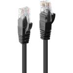Lindy Пач кабел LINDY 48076, U/UTP, Cat. 6, 0.5m, черен (48076)