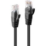 Lindy Пач кабел LINDY 48076, U/UTP, Cat. 6, 0.5m, черен (48076)