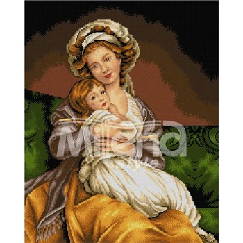 Milena Style Щастлив миг - гоблен със схема конци dmc 1: 1