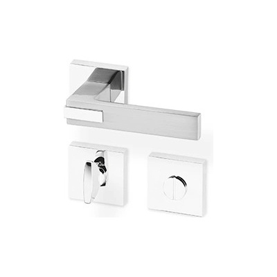 AC-T Servis Napa chrom/matný nikl - hranatá rozeta – WC – Plastová konstrukce