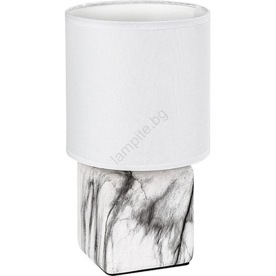 Rábalux 74069 - Настолна лампа NALISA 1xE14/40W/230V, бяла с мраморен декор (RL74069)