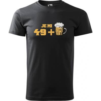 Dobrý Triko pánské tričko 49 + pivo Ebony grey