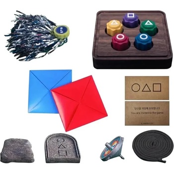 Настолна корейска игра 5в1 Raya Toys Gonggi, Ddakji, Biseokchigi, Paengi Doligi, Jegi