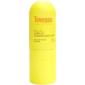 Tovegan Color Food Слънцезащитен спрей за лице Yellow, SPF50+, 60 ml - baby