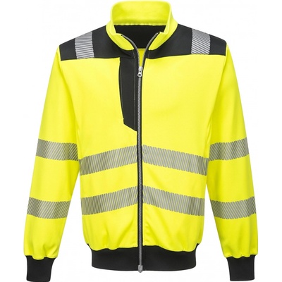 PortWest HI-VIS PW370 reflexní mikina HV žlutá/černá