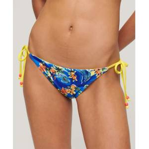 Superdry Tie Side Cheeky bikini bottom - Multicolor (Blue Dolphin Ocean)