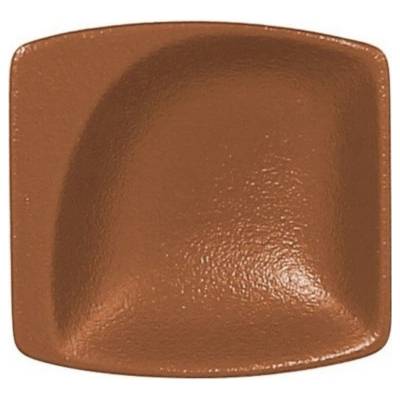 RAK Porcelain Talíř malý čtvercový 8 cm hnědá RAK-NFMZMS08BW