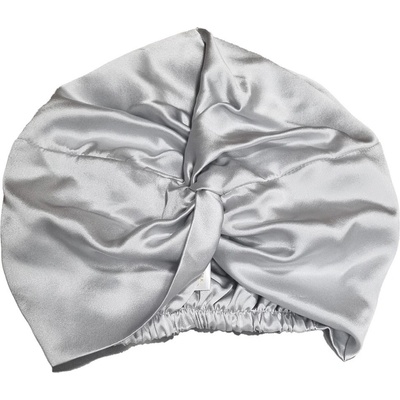 Lucaso Finata Hedvábná čepice na spaní Silver Gray